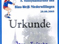 Der Beweis  3 Platz in Niederwillingen
