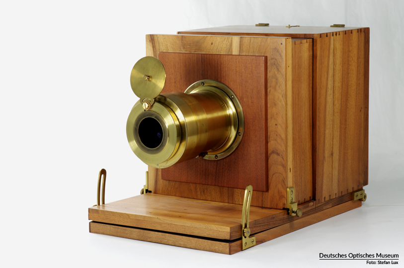 Schiebekastenkamera mit Petzval-Objektiv, C. Dietzler & Compie in Wien, um 1850
